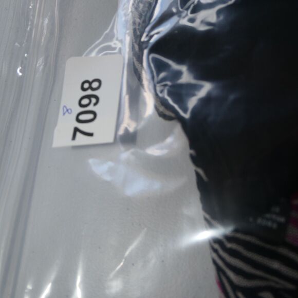 Alfani Baby Doll Blouse Women 2X Pink Black Empire Waist Mesh Lined Short Sleeve - Picture 11 of 12